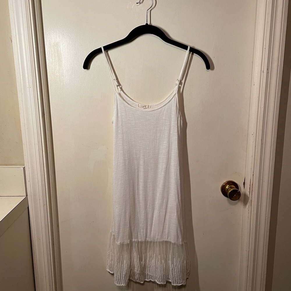 White dress beach coverup